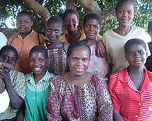 Betty Makoni and members of the GCN in Chitungwiza