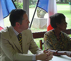 Manuel Bagorro, HIFA Executive Director and Angeline Kamba, Chairperson of the HIFA Board of Trustees