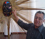 Brother Oscar Melendres explains why he used natural vegetation in making his masks