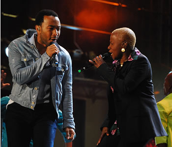 John Legend and Angelique Kidjo