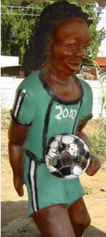 Sculpture by  Johannes Mutowo