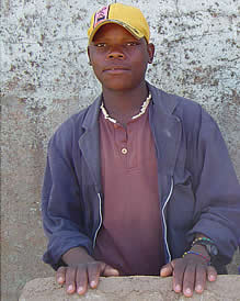 Tangai Chandinacho is a welding student at Chikuku Vocational Training Centre