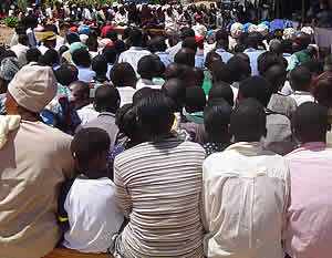 Part of the large Bikita community that came to Chikuku to witness the commissioning of equipment and tools by the Canadian Ambassador