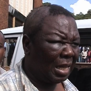 Morgan Tsvangirai, MDC anti-senate faction leader is reported to have a cracked skull