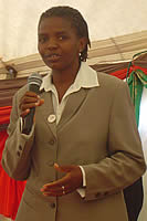 Netsai Mushonga, Coordinator for the Women's Coalition 