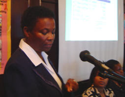 Janet L Muteiwa from the Zimbabwe Red Cross