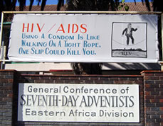 "Using a condom is like walking on a tight rope" say Seventh-Day Adventists in Harare