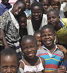 Some of the children that have come to seek assistance from Pastor Sikiyani 