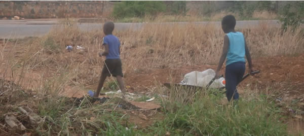 Playtime for children now spent in boreholes