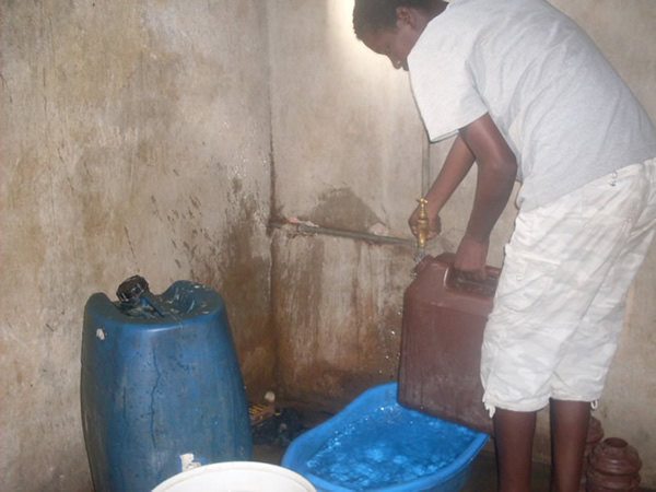 Filling up every available container, even scuds