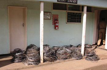 Rolls of snare wire recovered