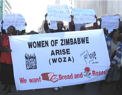 Woza members walk tall . . .